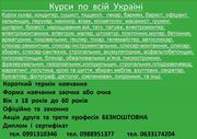 Курси тату,  токар,  стропальник,  кінолог,  декоратор,  сантехнік,  озеленю